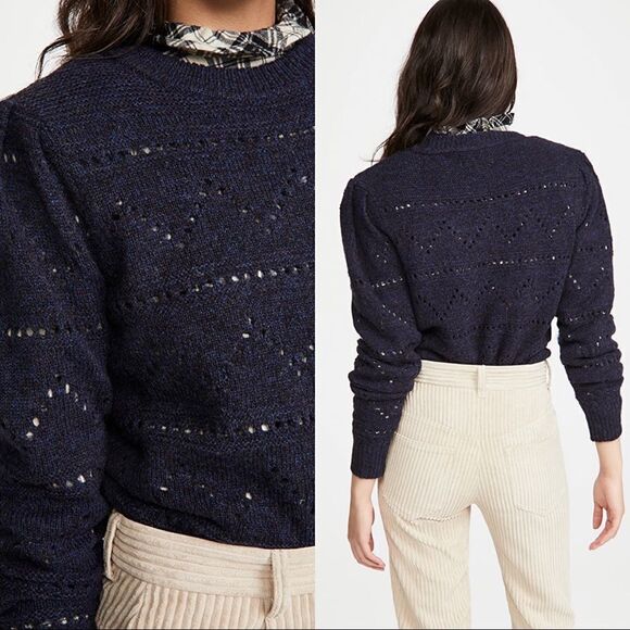 Isabel Marant Étoile Norma 100% wool Pullover in Midnight - Picture 7 of 12